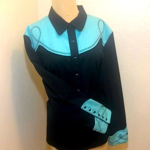 Sculpt Western Button Down Long sleeve Size XXL